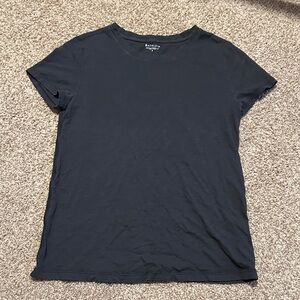 Athleta Charocal Gray Cotton Tee